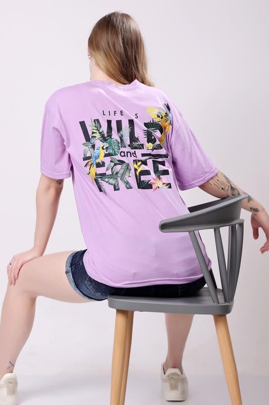 Image of London Hills Women's Cotton Blend Oversized Fit Oversized Tshirt | Oversized Tshirt - Pack of 2