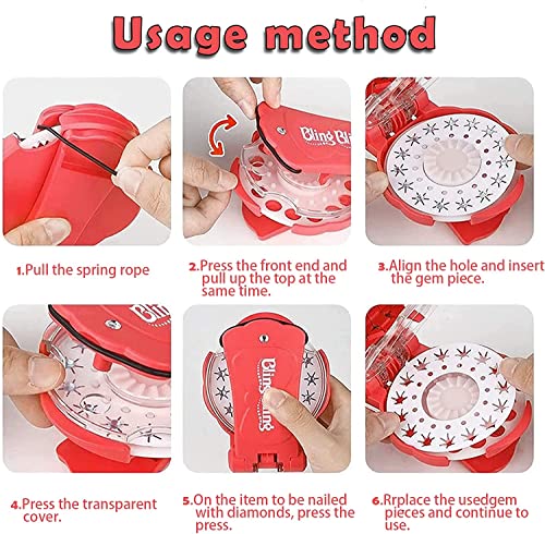 Kit Glam ​​Styling Tool per capelli con 180 gemme