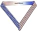 Decade Awards Patriotic Gold Victory Medal - Custom Engraved Gold Medal with Stars and Stripes Neck Ribbon, 2.75 Inch Wide - Customize Now (Gold-SSNB)