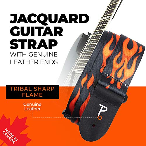 Perri PLLPCPRF Sangle en polyester pour Guitare Motif Flammes Rouge - Les Beatles, Paul McCartney, John Lennon, RIngo Starr, George Harrison Perri PLLPCPRF Sangle en polyester pour Guitare Motif Flammes Rouge – Image 5