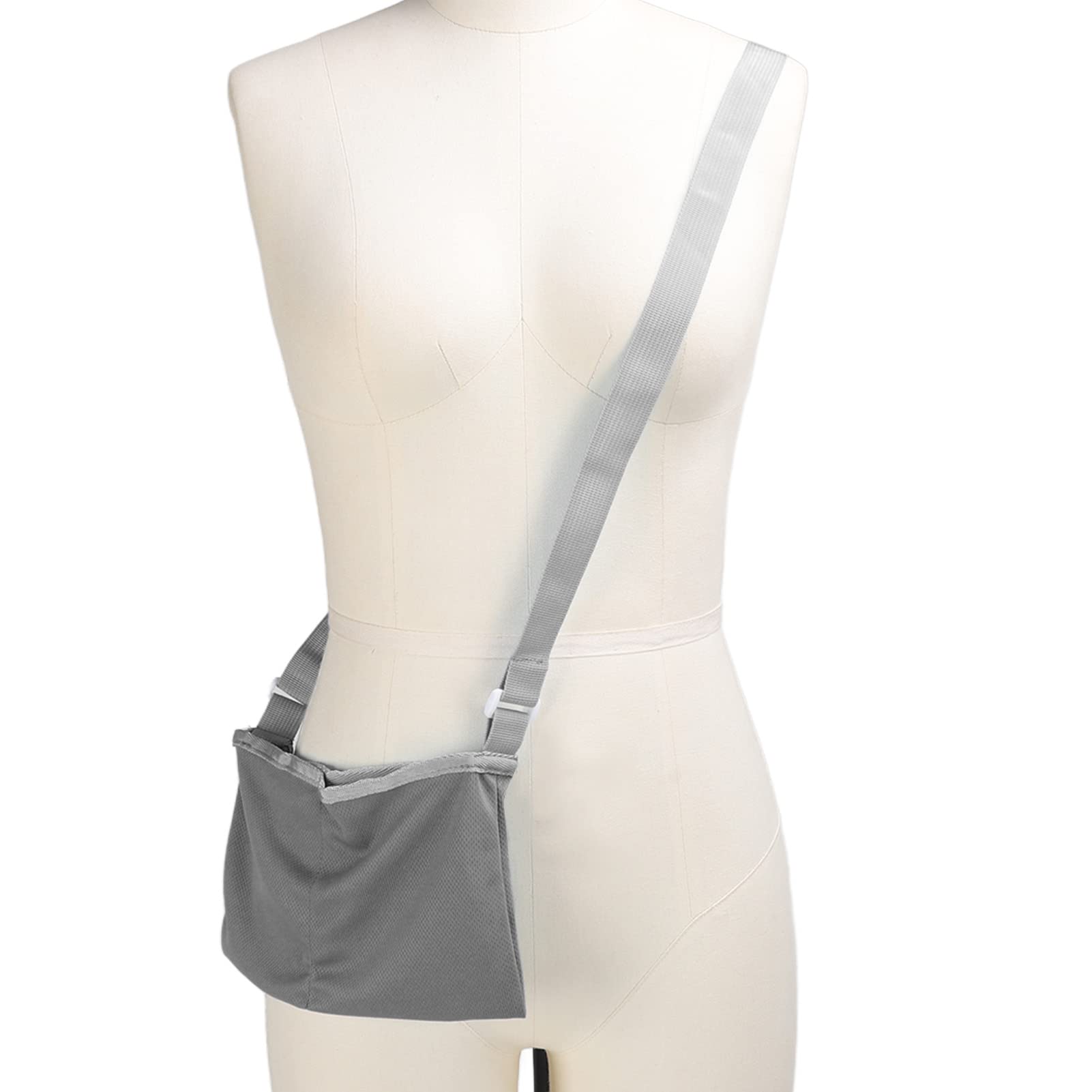 Sac de Drainage pour Mastectomie, Support de Drainage pour Mastectomie, Pochette de Drainage Souple et Réglable pour Chirurgie Mammaire Réutilisable avec Sac de Douche (Gris)