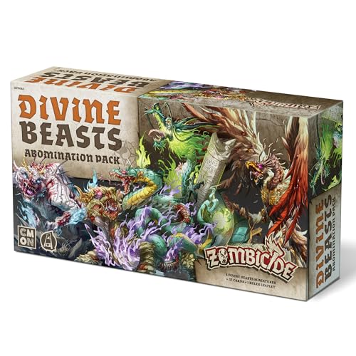 CMON | Zombicide: White Death Expansion: Divine Beasts | Board Game Expansion | Ages 14+ | 1-6 Players | 60+ Minutes Playing Time