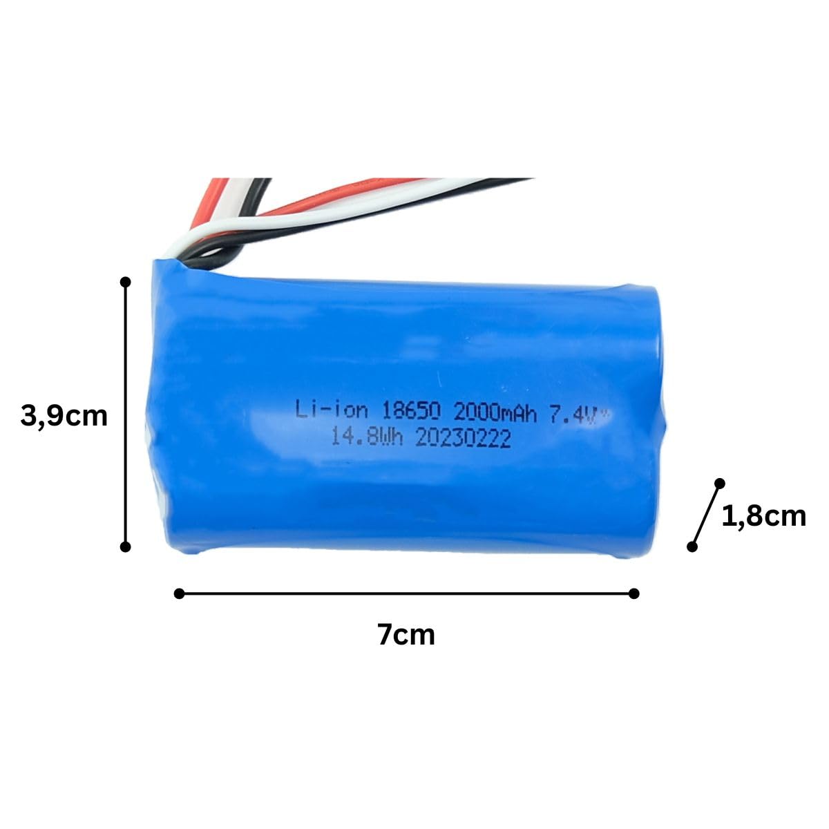 Akumulator Li-Ion 7,4 V 2000 mAh wtyczka 5600