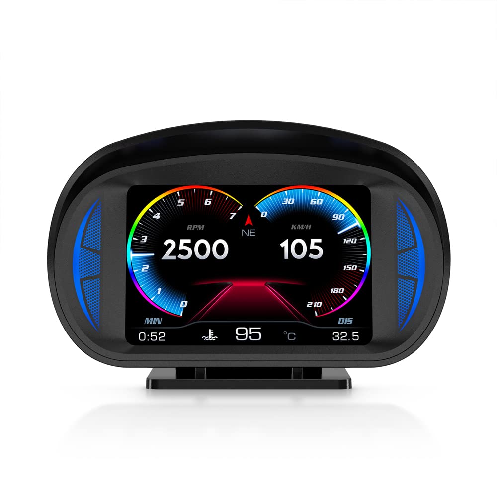 Amazon.co.jp: OBEST HUD ヘッドアップディスプレイ OBD2 GPS両方対応