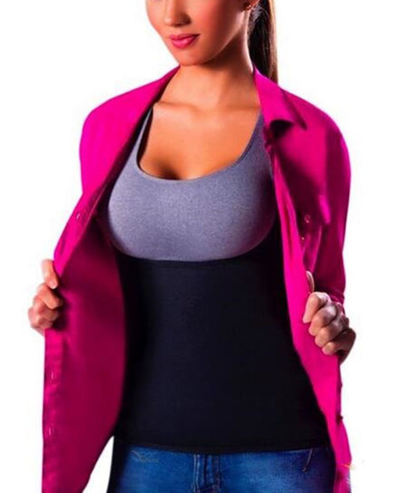 Canotta Fitness da Donna Neoprene Addome Toracico Bruciare Grassi Corsetti Sauna Suits Corpo Cintura Addominale Shaperwear
