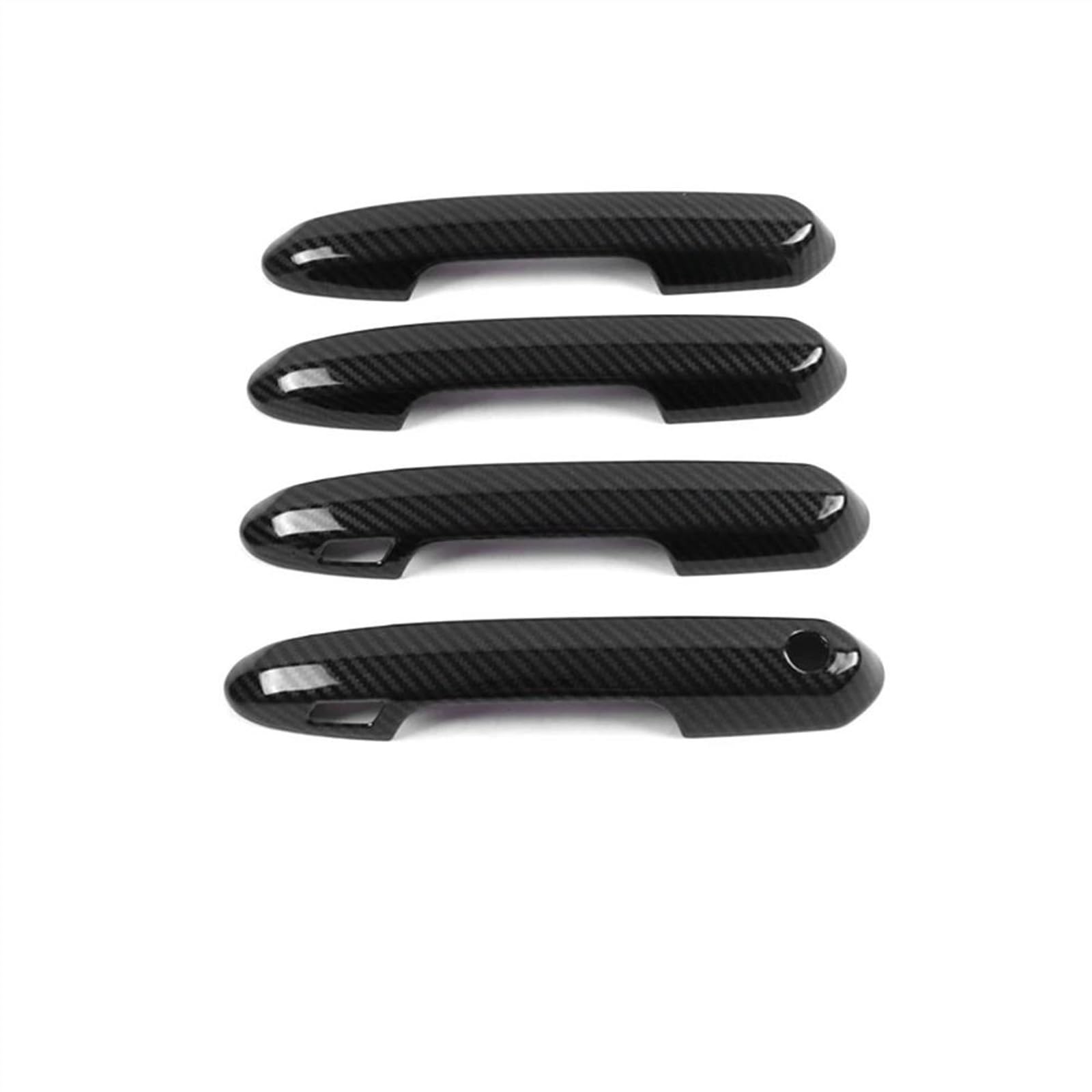 Noheeu C Ar Abs Arbon Gate Door Handle Trim Frame Sticker Over Exterior Decoration Moulding For Toyota Rav4 Xa50 2019-2021(C)