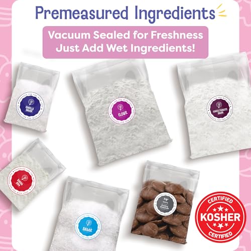 Image of Baketivity x Duff Goldman Monster Cupcakes Kit - Cooking Set with Premeasured Ingredients, Decorating Supplies, STEM Activities - Perfect for Girls and Boys