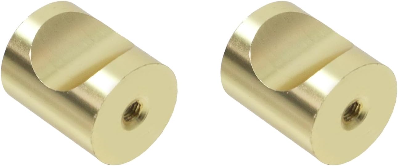 Coshar 10Pcs Cylinder Drawer Pulls Gold Zinc Alloy Cabinet Drawer Knobs Minimalist Cabinet Handles for Cupboard Drawers Dresser Wardrobe Closet