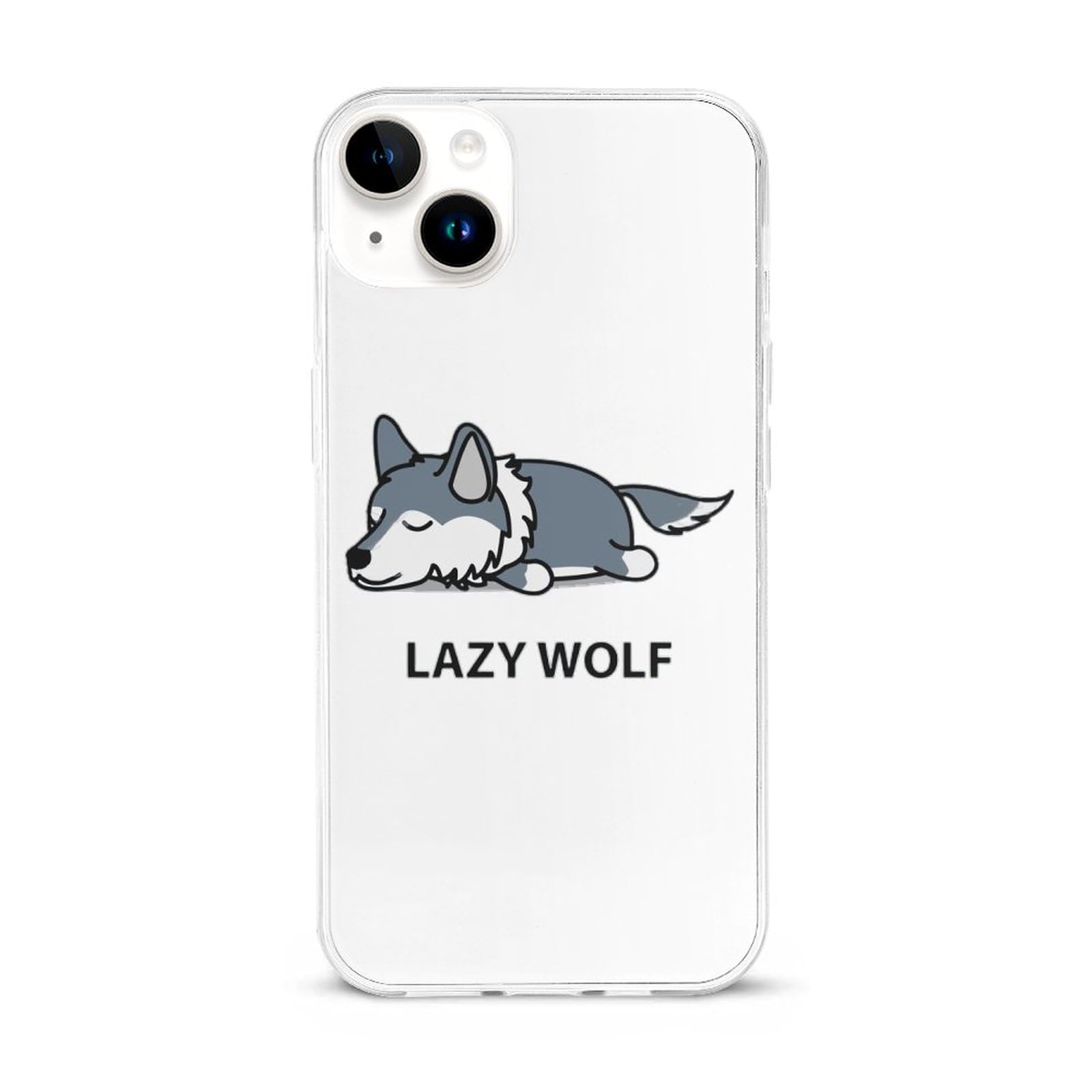 Amazon.co.jp: 面白い 怠惰な オオカミ 狼 iPhone 15 ケース
