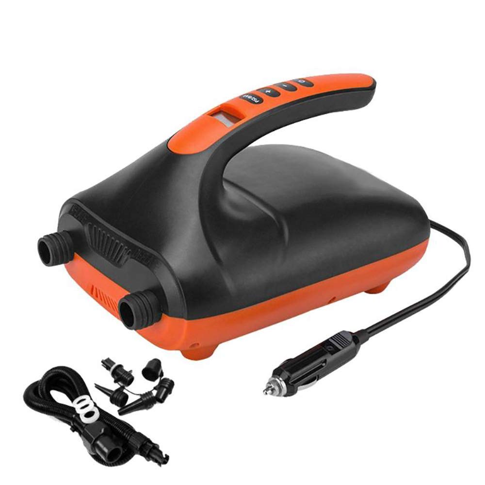Elektrische Luftpumpe, Aufblasbare Hochdruckpumpe, Campingpumpe, Tragbare Luftmatratzenpumpe, Max 20 PSI mit 6 Düsen für Pool, Boote, Luftmatratzen, Ball, Paddle Board
