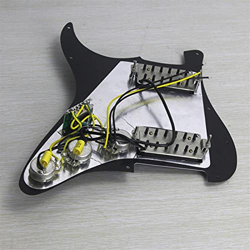 Pickguard précâblé Black 11 Trous Préwired Pickguard HH Alnico 5 Humbucker Pickup pour La Guitare Électrique… - Les Beatles, Paul McCartney, John Lennon, RIngo Starr, George Harrison Pickguard précâblé Black 11 Trous Préwired Pickguard HH Alnico 5 Humbucker Pickup pour La Guitare Électrique… – Image 6