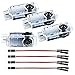 LED Car Door Logo Light Courtesy Projector Laser Welcome Lights Ghost Shadow Light Accessories Compatible with A4 A3 A6 Q7 Q5 A1 A5 TT A8 Q3 A7 R8 RS(4PACK)