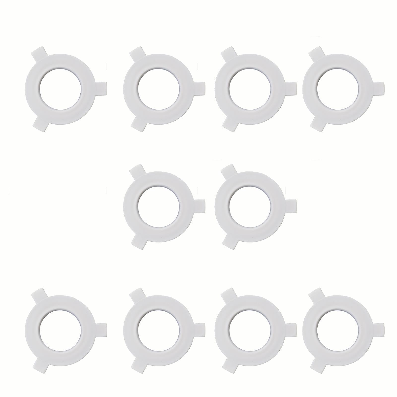 Milageto 10 Pieces Lamp Shade Reducer Rings Washer,Sturdy,Lamp Accessories, Light Shade Replacement Parts Lampshade Rings Adapter, E27 to E14