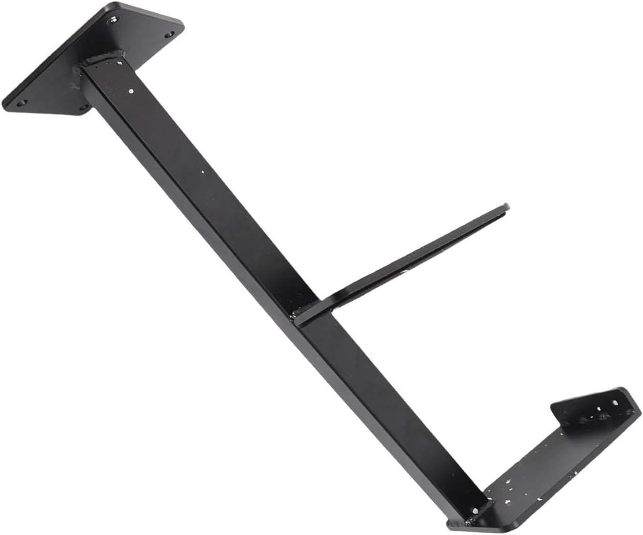 Boat Trailer Step 3 Steps Stainless Steel Paint Spraying, Universal Trailer Tongue Step with Angled Design for Bass Boats, Durable Anti - Slip Boarding Access