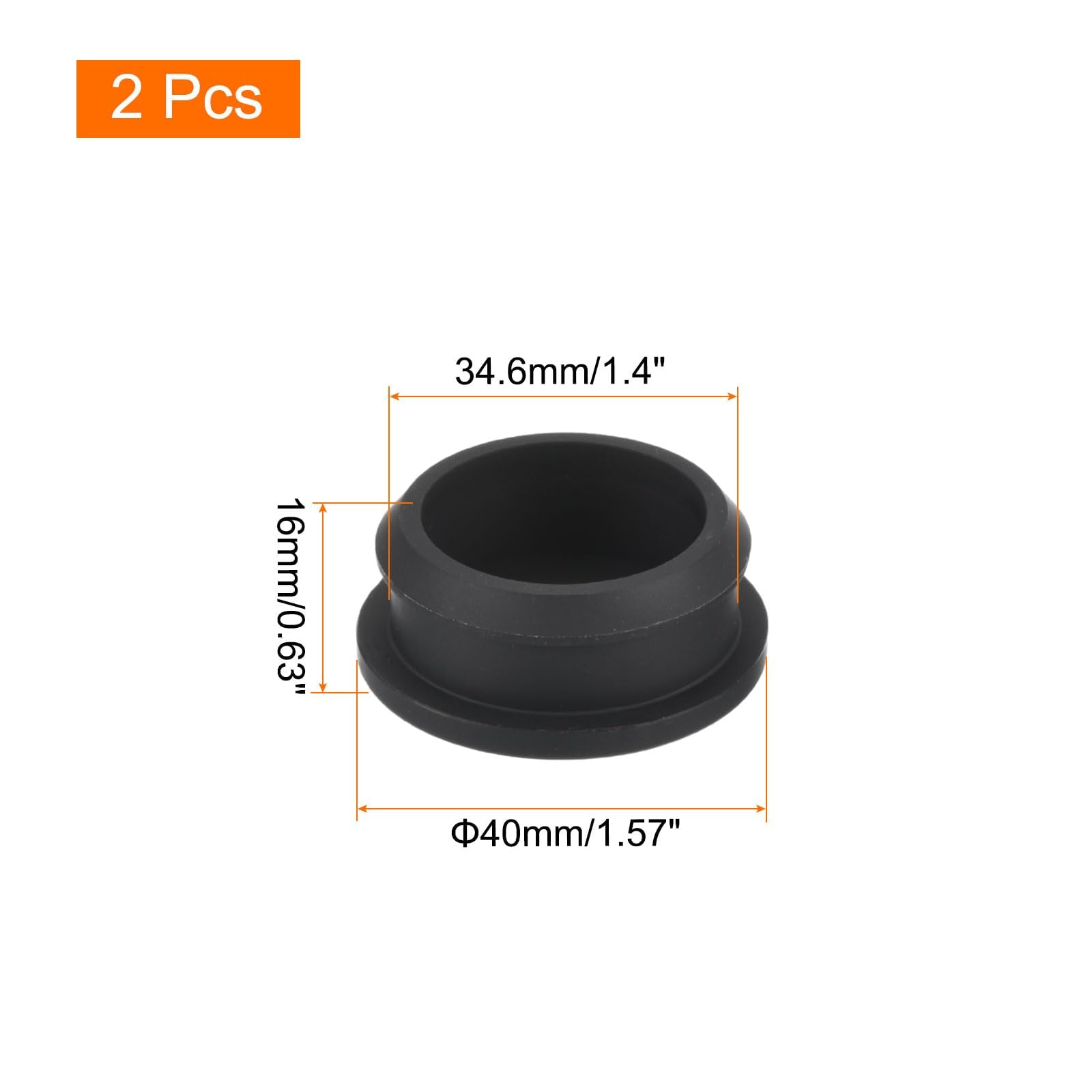 TOP-VIGOR 2Pcs Silicone Snap in Locking Hole Plugs, 34.6mm Diameter Hole Stoppers - Image 2