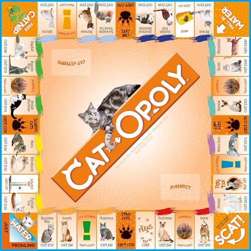 Juego de mesa CAT-opoly para 2-6 jugadores, 8+ años miniatura 5