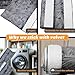 Volecy Set of 6 Refrigerator Door Handle Covers, Washable Velvet Fabric Appliance Handle for Fridge Microwave Stove Dishwasher Catch Stains Dust Fingerprint Prevent Ice hot Hand (Wind Grey)