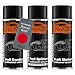 Produktbild TRISTARcolor Motorradlack Spraydosen Set für Honda Motorrad R157 Red 3C Grundlack Basislack Klarlack Sprühdose 400ml