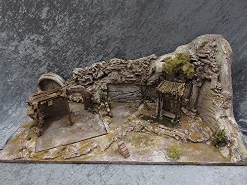 Landschaft mit Krippe und Fischerhütte