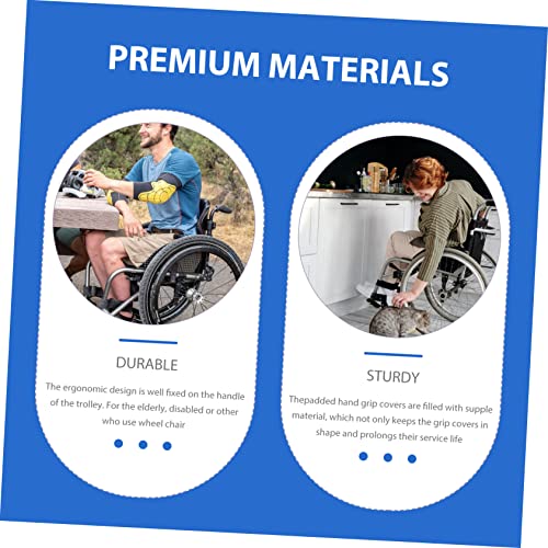 ULTECHNOVO Rolo De Estofamento Para Cadeira De Rodas 2 Peças Poliéster Dobrável Para Idosos