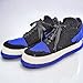 Low-Top Knitted Sneaker Slippers - Basketball Fan's Custom Gift - Handmade Warm Winter Wool Blend Slipper Socks - AJ1 Blue Sneaker Plush Slippers House Unisex Shoes - Fuzzy Casual Winter Warm Booties