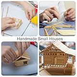 sourcing map Wooden Dowel Rods,40cm/16 Round Dowel Rod Wood Sticks,3mm/0.12" Bamboo Stick for Arts Crafts, Photo Booth Props, DIY Building Model,50 Pack - Image 5