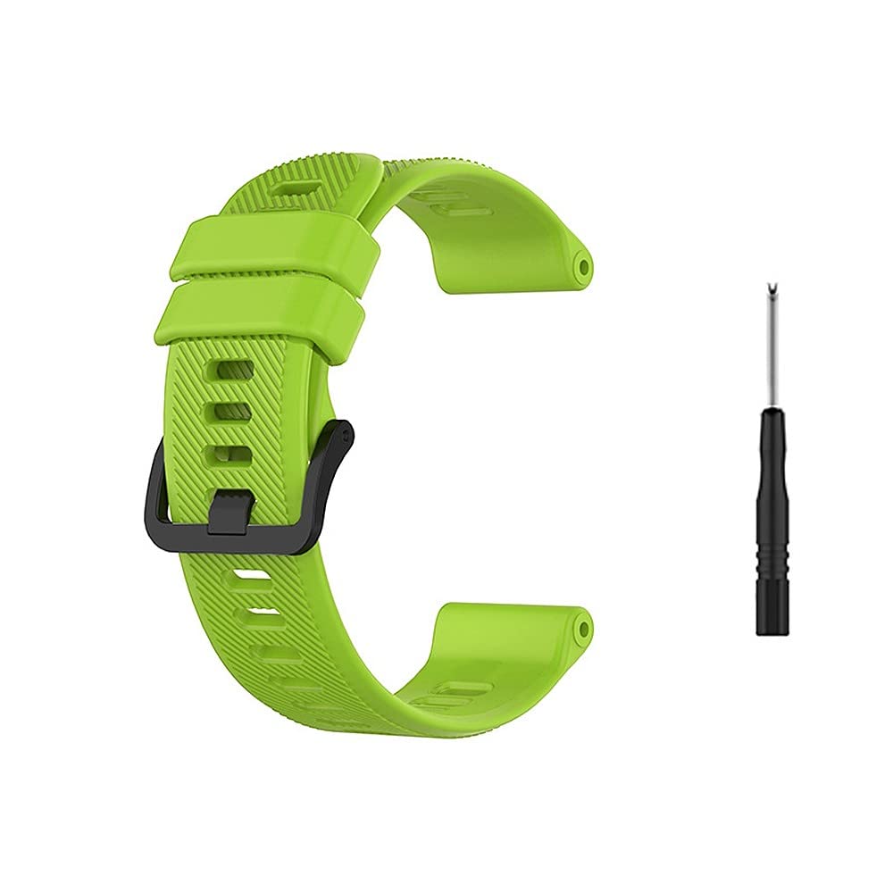 22mm Unisex Replacement Silicone Watch Strap with Screwdriver Black Buckle Compatible with Garmin Forerunner 745 Watch, Light Green (B09ZBH9DPT) Amazon Price History, Amazon Price Tracker
