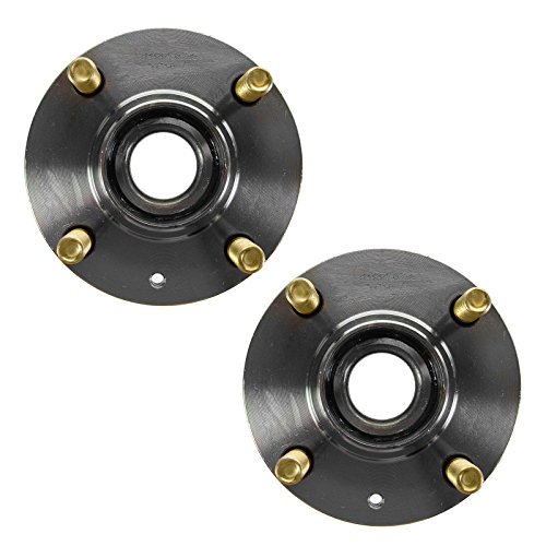 Image of TRQ 2 Piece Rear Wheel Bearing & Hub Assembly Set Compatible with 2002-2007 Mitsubishi Lancer