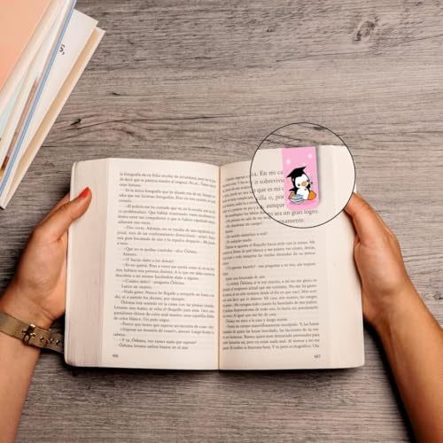 Image of Zesta Magnetic Bookmark Set of 7 | Aesthetic Book Mark for Reading | Cute Anime Bookmarks for Kids, Students | Book Accessories for Novels, Gifts for Readers(Penguin Magnetic Bookmark, 9X2.5 Cms)