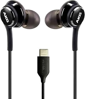 UrbanX 2020 Headphones for Samsung Galaxy A53 5G A73 5G Plus with Type C Connector | Designed by AKG with Microphone and Volume Buttons