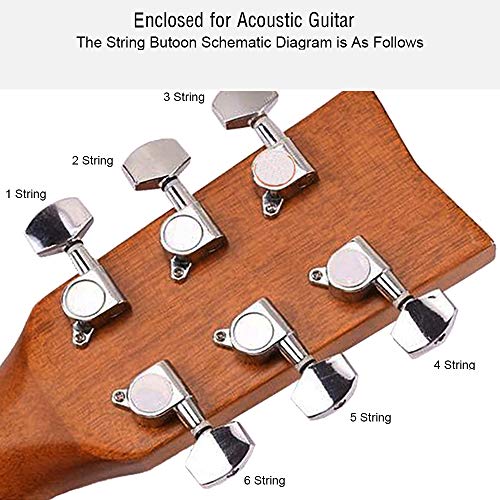 Lot de 6 mécaniques pour guitare acoustique - Les Beatles, Paul McCartney, John Lennon, RIngo Starr, George Harrison Lot de 6 mécaniques pour guitare acoustique – Image 4