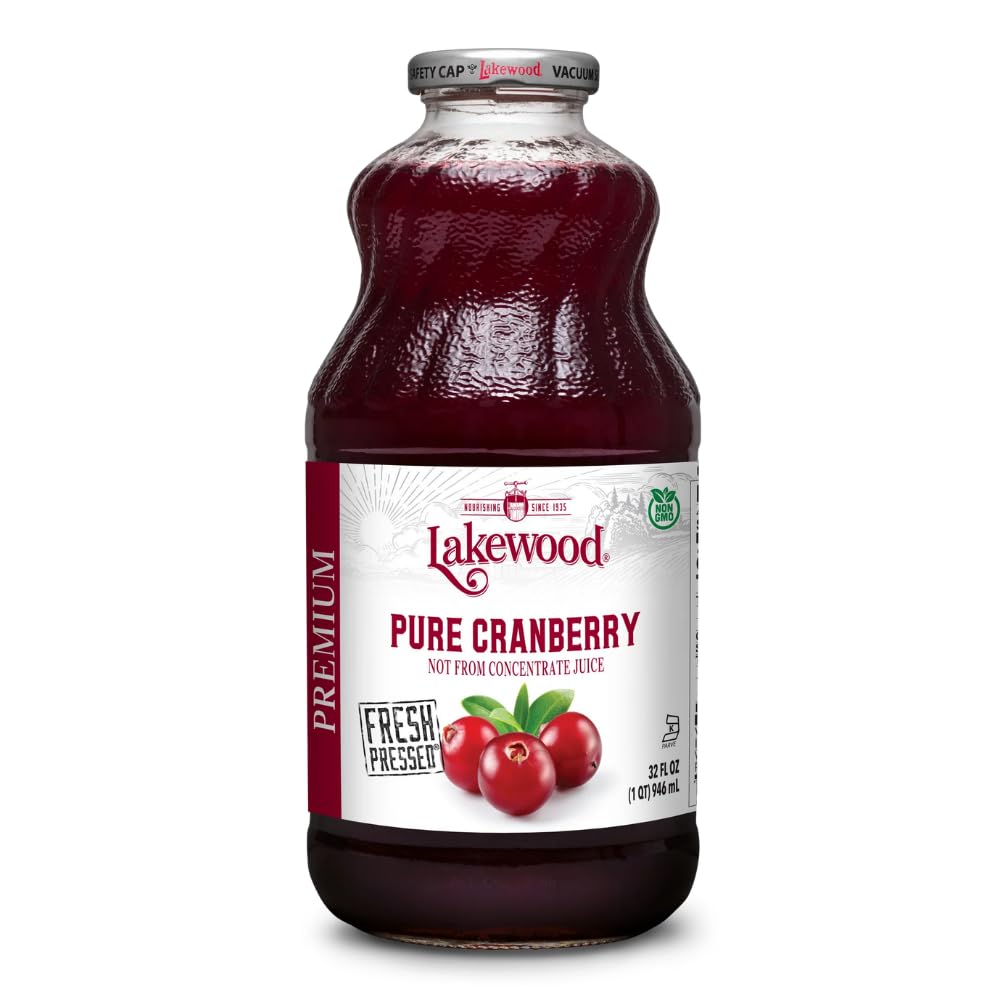 Lakewood, Pure Cranberry Juice, 32 oz