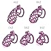 Men's Resin Breathable cage with Five Fixed arc Rings (43mm/46mm/49mm/51mm/55mm) (Purple, B6)
