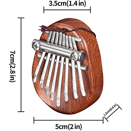 Veenewy 8 touches Kalimba Thumb Piano Kalimba Outil portable pour débutants - Les Beatles, Paul McCartney, John Lennon, RIngo Starr, George Harrison Veenewy 8 touches Kalimba Thumb Piano Kalimba Outil portable pour débutants – Image 5