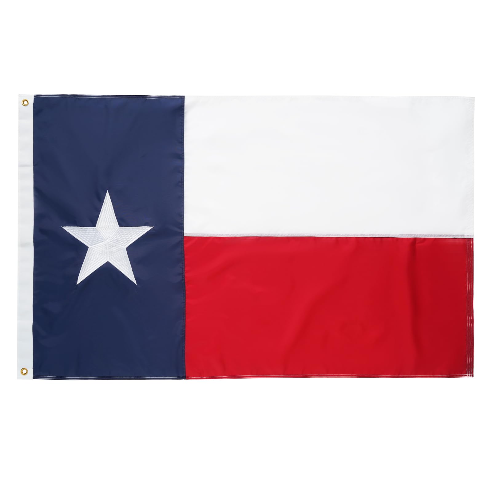 Homissor 420D Tough Nylon Texas Flag 3x5 Heavy Duty Outdoor TX State Flags Embroidered Stars 3x5 Ft Long Lasting