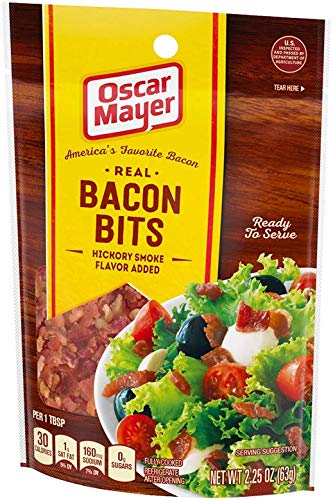 Oscar Mayer Hickory Smoke Bacon Bits (2.25oz Packages, Pack of 6)