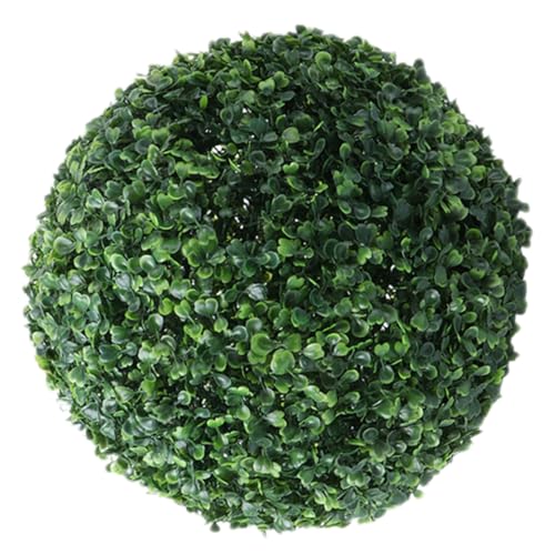 MUELODSIC Bola de Césped Artificial Colgante Planta Decorativa Redonda Realista para Interiores para Techo Porche Tienda y Eventos