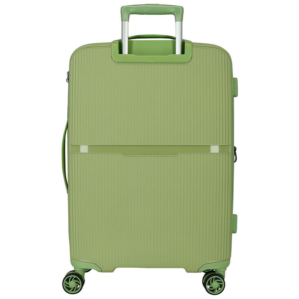 Movom Noon Duża walizka Zielony 51x76x33 cm Twardy 4,58 kg Polipropylen TSA 4,58 kg 109LExtensible, Zielony, Talla única, Duża walizka