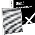 RIDEX 424I0006 Innenraumfilter Kabinenluftfilter - Pollenfilter Partikelfilter Aktivkohle Höhe: 32 Breite: 216 Länge: 252 Kompatibel mit VW Golf V Schrägheck 1K1 POLO 9N Polo Schrägheck 6R1, 6C1