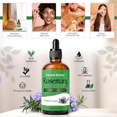 Aceite Esencial de Romero Natural Riches 4 fl oz miniatura 3
