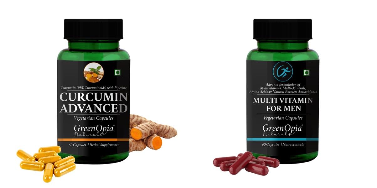 Curcumin C3 Piperine Multivitamins For Men Wellness Daily Vitality 60 CAPSULES-image-17