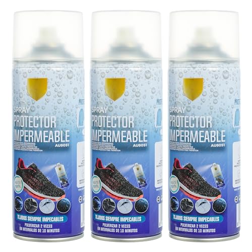 Etrexonline Spray Impermeabilizante para Calzado y Textiles: Protección Avanzada Contra Agua, Barro y Manchas - Barrera Invisible y Transpirable de Secado Rápido - 200ml (3 unidades)