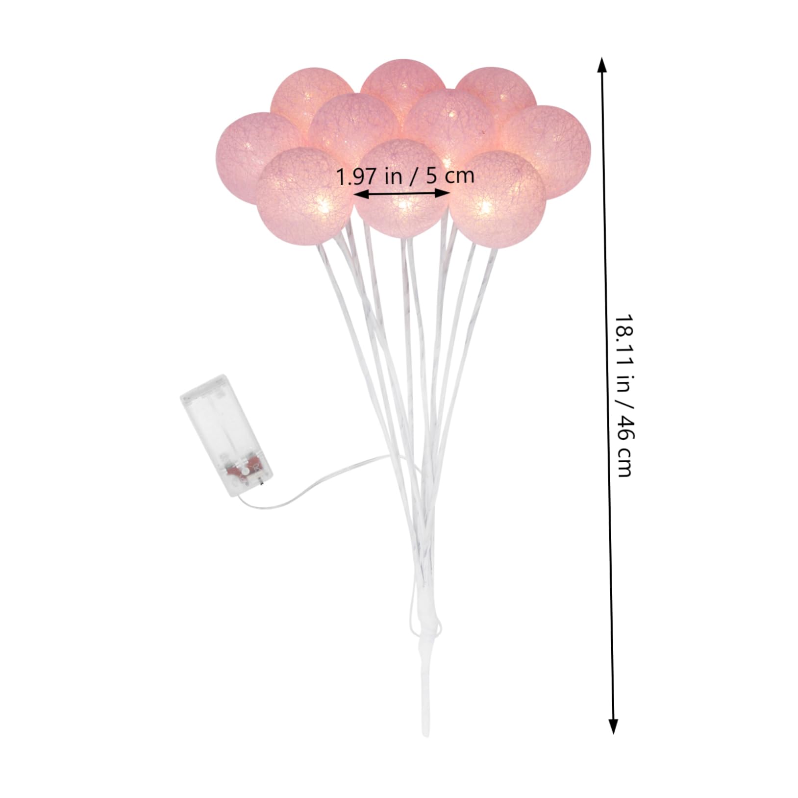 SOLUSTRE 1Pc DIY Wool Ball Light Bouquet Decor LED Flower Material for Home Bedroom Party and Room Decoration Create Atmosphere with Warm LED Glow