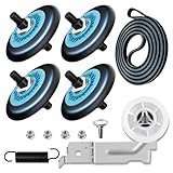 Dryer Roller Replacement Kit for Samsung Dryer Repair Kit Compatible with Samsung Dryer Parts, DC97-16782A Dryer Roller, DC93-00634A Dryer Idler Pulley, 6602-001655 Dryer Belt, DV42H5000EW/A3 Parts