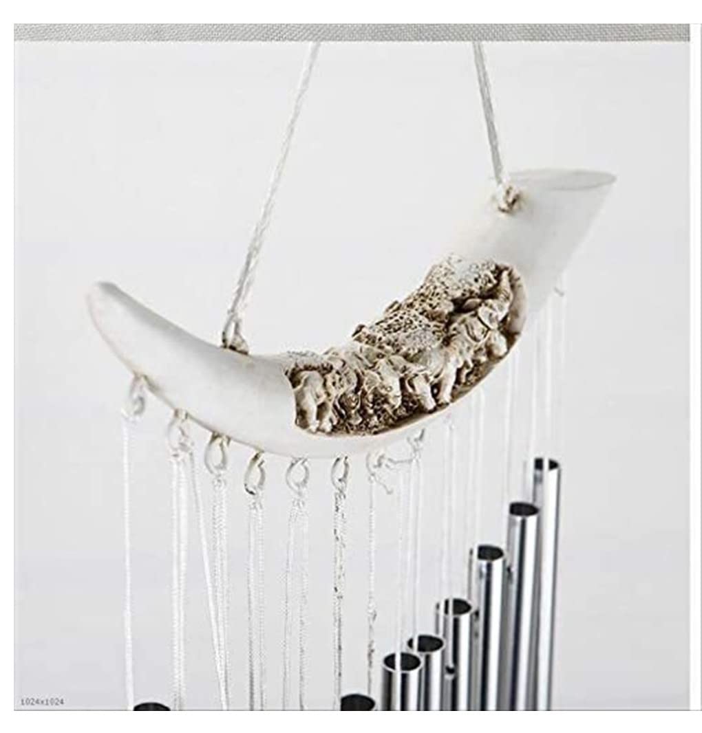 Modernes Windspiel, Terrasse, Resin Memorial Wind Chimes Outdoor Deep Tone, Chime Sympathy Gartenornamente