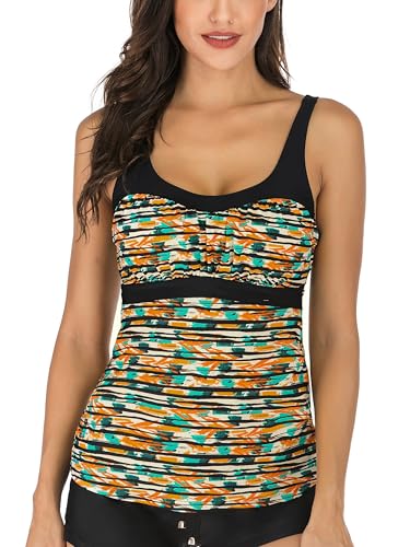 PANAX Damen Tankini Oberteil Bademode Badeanzug Strandbekleidung Swimwear...