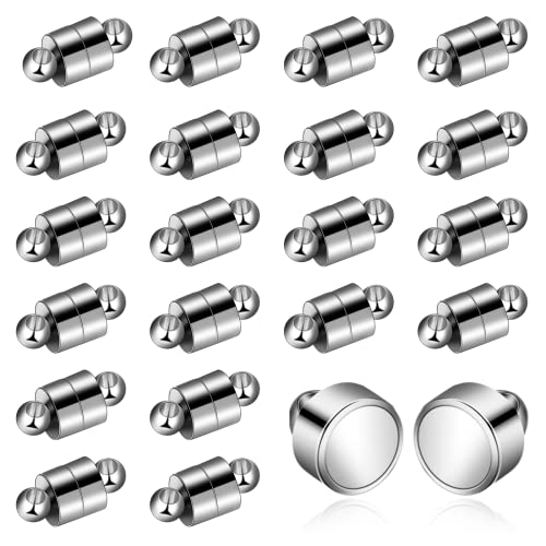 24 Paar magnetische Armbandverschlüsse und Verschlüsse,versilbertes Rohr Verschluss Verbinder Halskette Verschlüsse Verschlüsse Magnet Konverter Schmuck Verschlüsse Extenders Verriegelung Verschlüsse