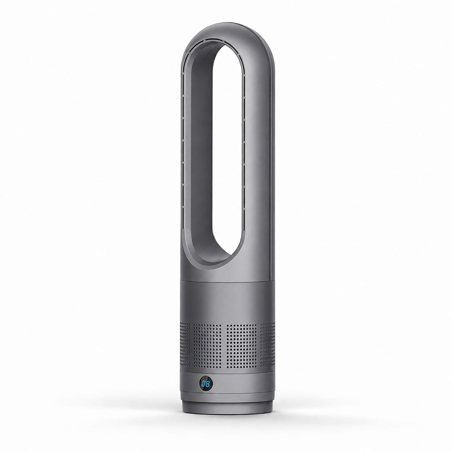 DUMIPME Bladeless Tower Cooling Fan with Remote LED Display Grey