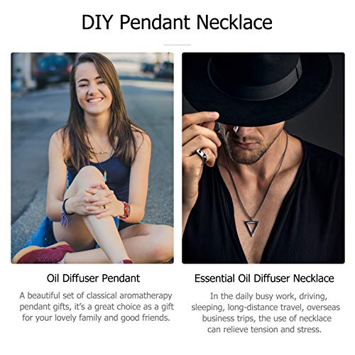 ARTIBETTER Conjunto de Colar Difusor de Óleo Essencial Medalhão de Perfume Feminino Joias Em Forma d