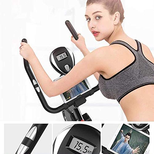 Image of Bicycle Portable Indoor Aerobic Training Exercise Bikes with 15kg Large Flywheel Adjustable Height Seat Handlebar